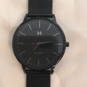 Mvmt watch black metal